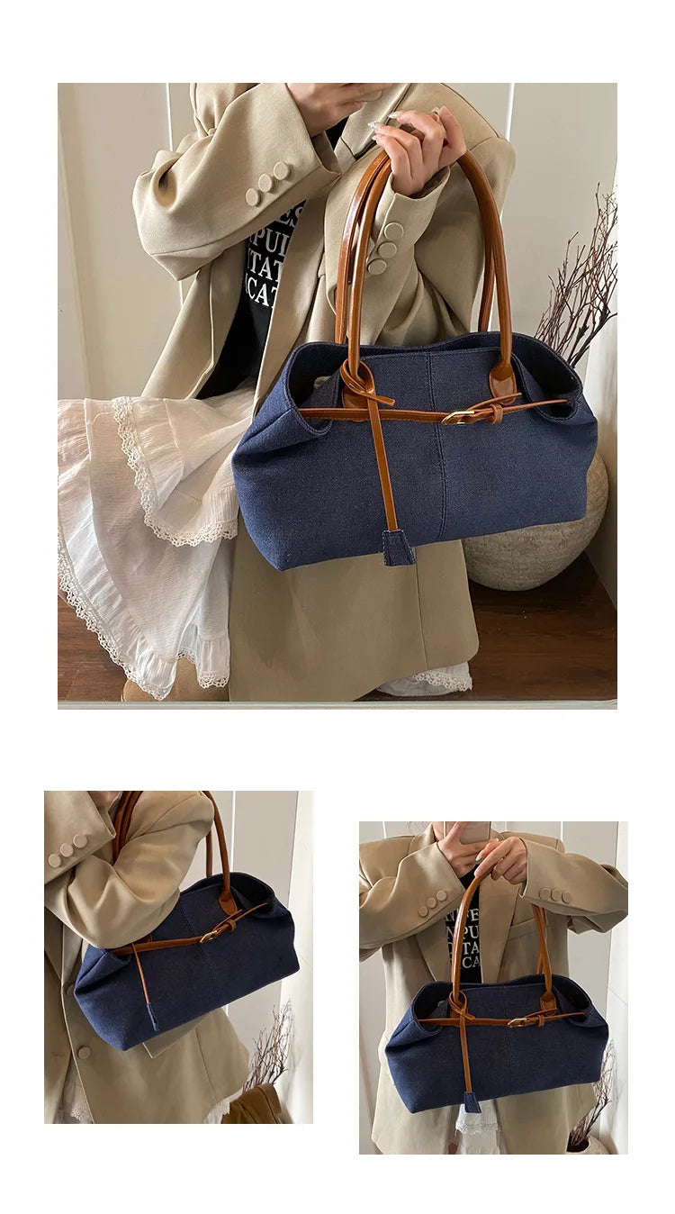 2026 High Quality Fashionable Versatile Commuting Handbag Simple Casual Large Capacity Single Armpit Shoulder Bag for Women