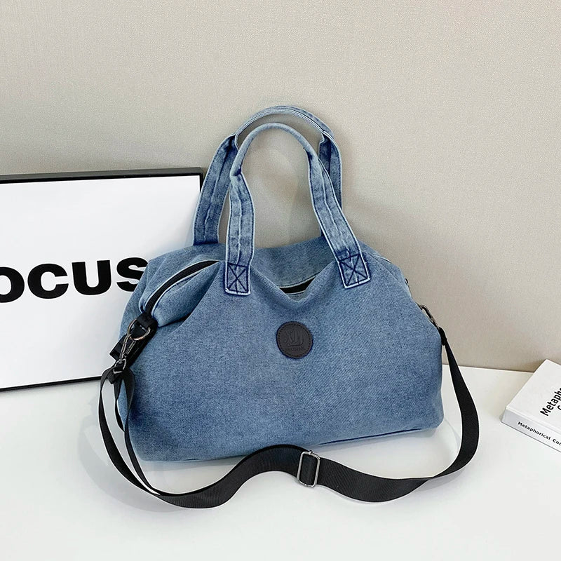 Fashion Big Denim Handbag Women Bag Lady Shoulder Messenger Bags Jeans Luxury Female Large Capacity Travel Tote bags