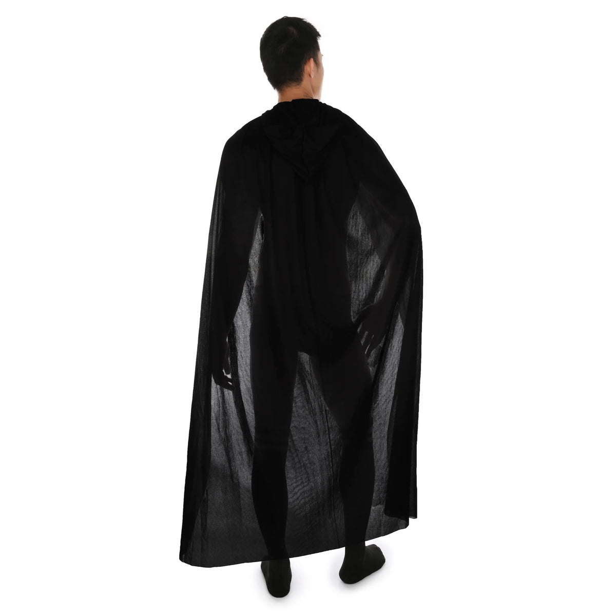 Halloween Cosplay Vampire Wizard Death Cloak Costumes Grim Reaper Black Translucent Erotic Cape Clubwear Stage Performance Wear