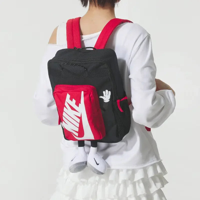 Nike Practical Backpack Summer Boys and Girls Storage Zipper Pocket Mesh School Bag NIKE HM9973-010
