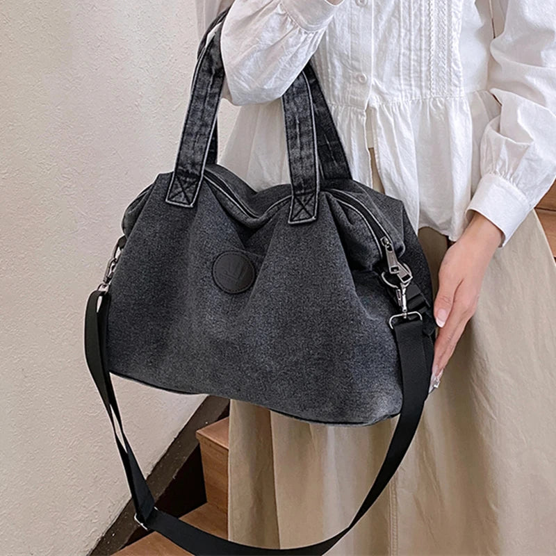 Fashion Big Denim Handbag Women Bag Lady Shoulder Messenger Bags Jeans Luxury Female Large Capacity Travel Tote bags
