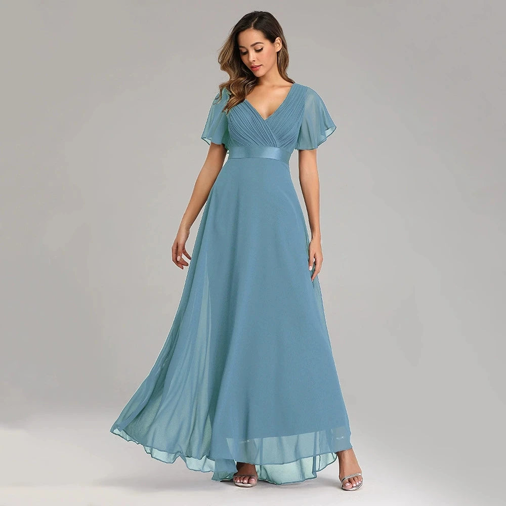 Women's Long Dresses Elegant Green Tulle Evening Dress with Sequins Plus Size Formal Party Gown
