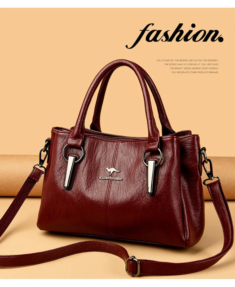 High-quality Soft Leather Luxury Handbags Women Bags Designer High-capacity Ladies Crossbody Hand Bags for Women 2024 Sac A Main