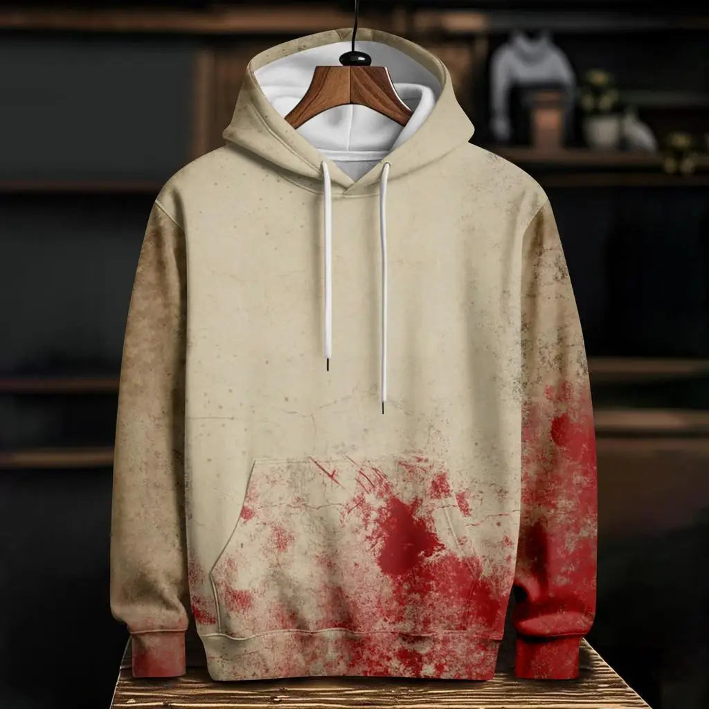 Halloween Horror Blood 3D Print Hoodies Men's Women Casual Hooded Sweatshirt Harajuku Pullover Tracksuit Unisex Coat Clothing