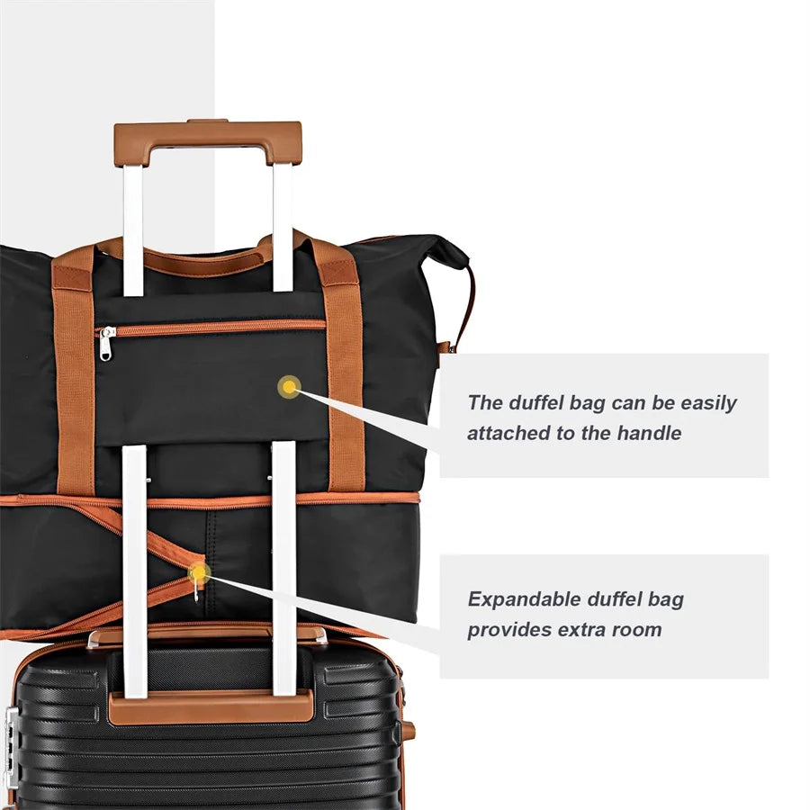 Joyway Carry On Luggage Set, Expandable Suitcase with Spinner Wheels and TSA Lock, Hard Shell Lightweight Durable