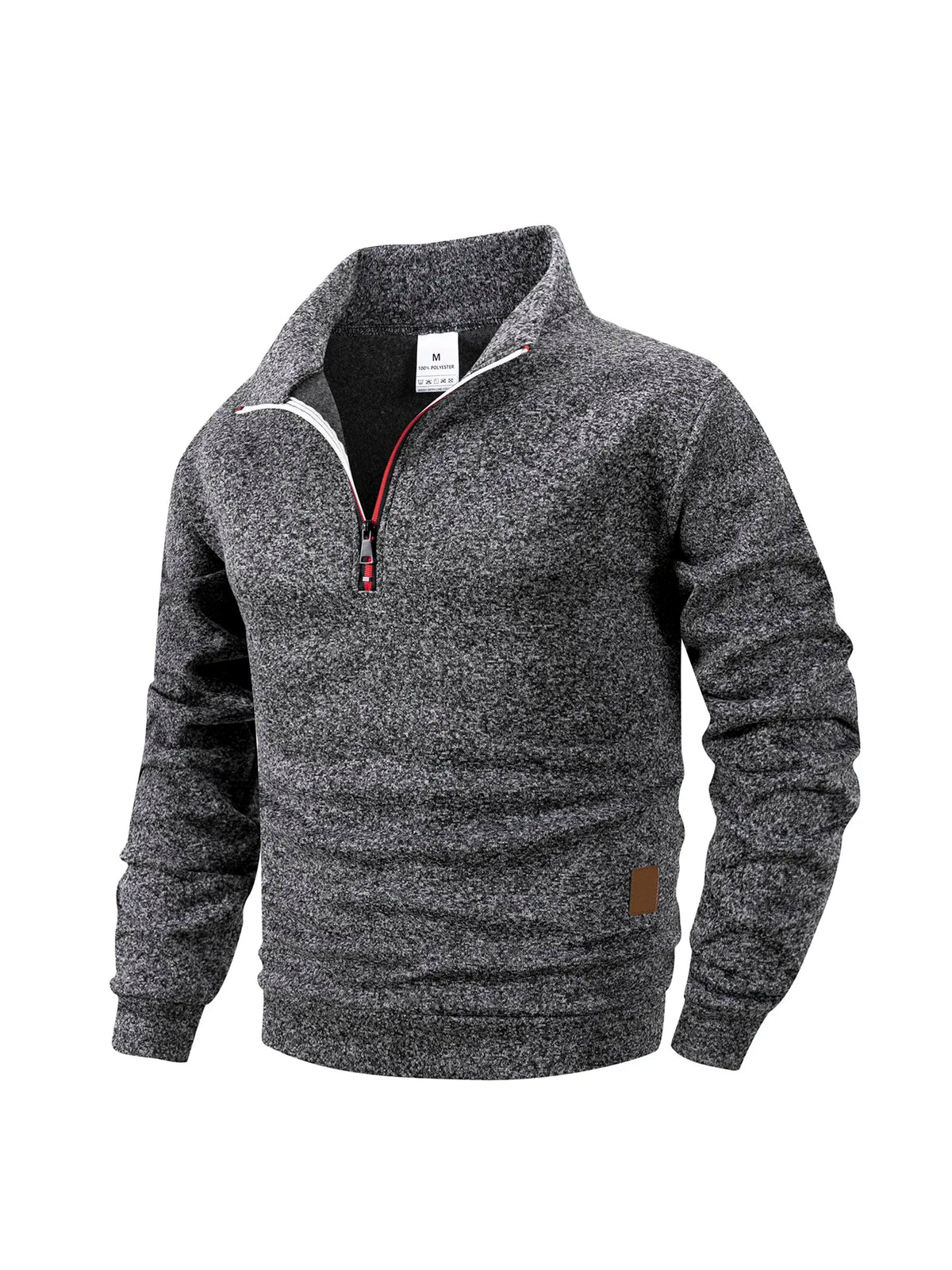 Men's Fleece Warm Hoodies Autumn Winter Fleece Long Sleeve Sweatshirts Men Clothing Fashion Color Pullover Slim Fit Hoodie Coat