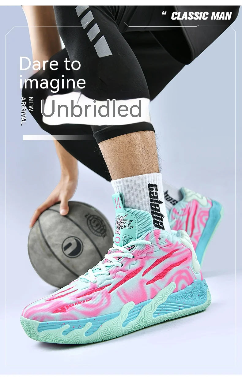 Three Ball Three Generation Lamelo Ball MB.01 Basketball Shoes Men's Actual Combat Cushioned Low-Top Sneakers Cushioned Rebound