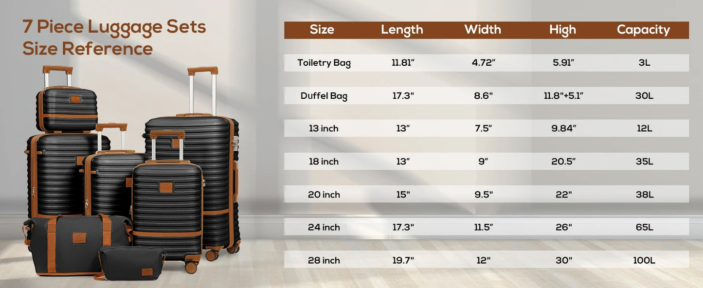 Joyway Carry On Luggage Set, Expandable Suitcase with Spinner Wheels and TSA Lock, Hard Shell Lightweight Durable
