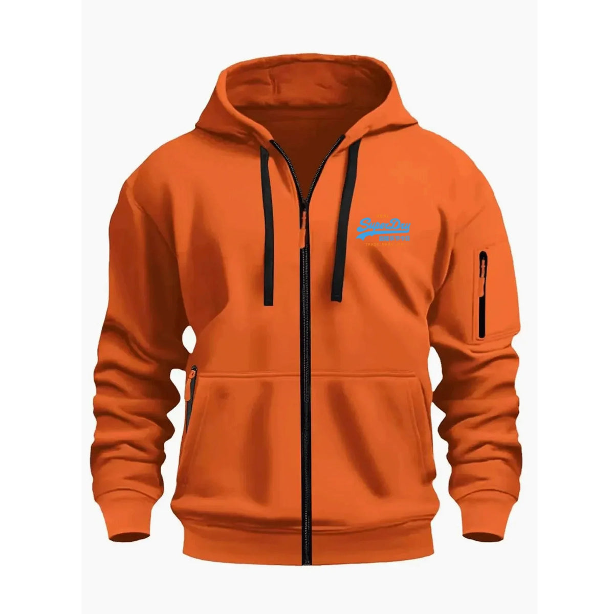 Men's Autumn Winter Hoodies Long Sleeve Sweatshirt Zipper Design Hooded Sweatshirt Men Sportswear Slim Fit Casual coat men tops