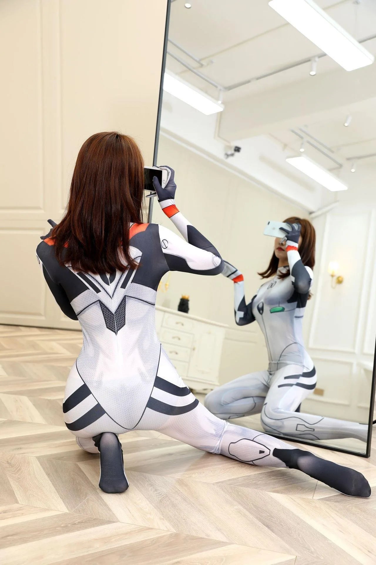 MJ Spider Woman Superhero Cosplay Costume Miles Morales Spiderwoman Spidey Superhero Halloween Bodysuit Zentai Suit Jumpsuit