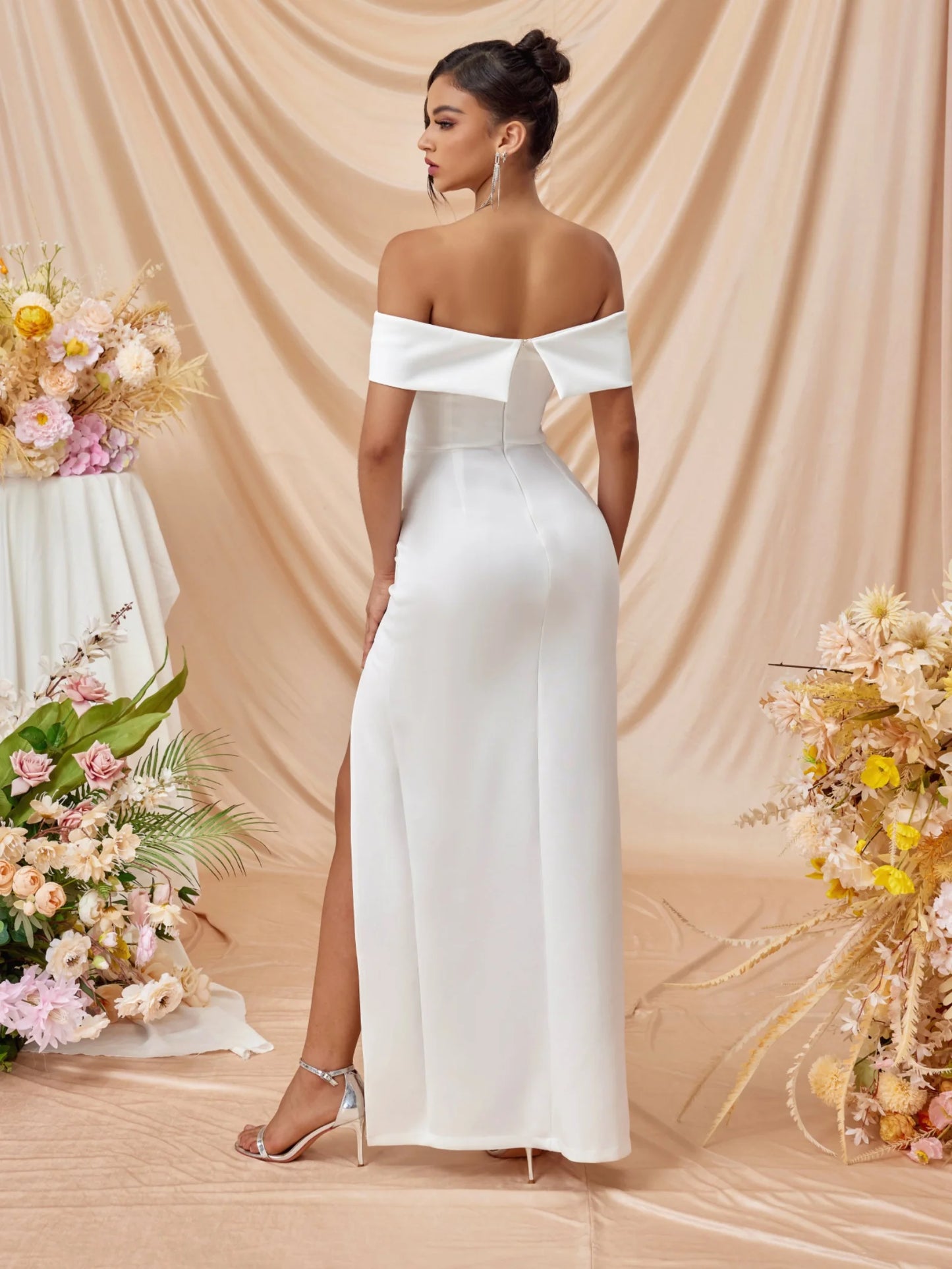 Off Shoulder Wedding Guest Dress For Women Cocktail  Prom Dresses Maxi Evening Night Elegant Gala Lady Vestidos Female Outfits