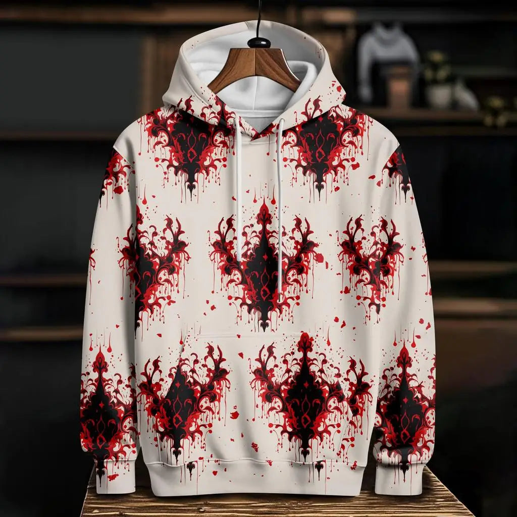 Halloween Horror Blood 3D Print Hoodies Men's Women Casual Hooded Sweatshirt Harajuku Pullover Tracksuit Unisex Coat Clothing