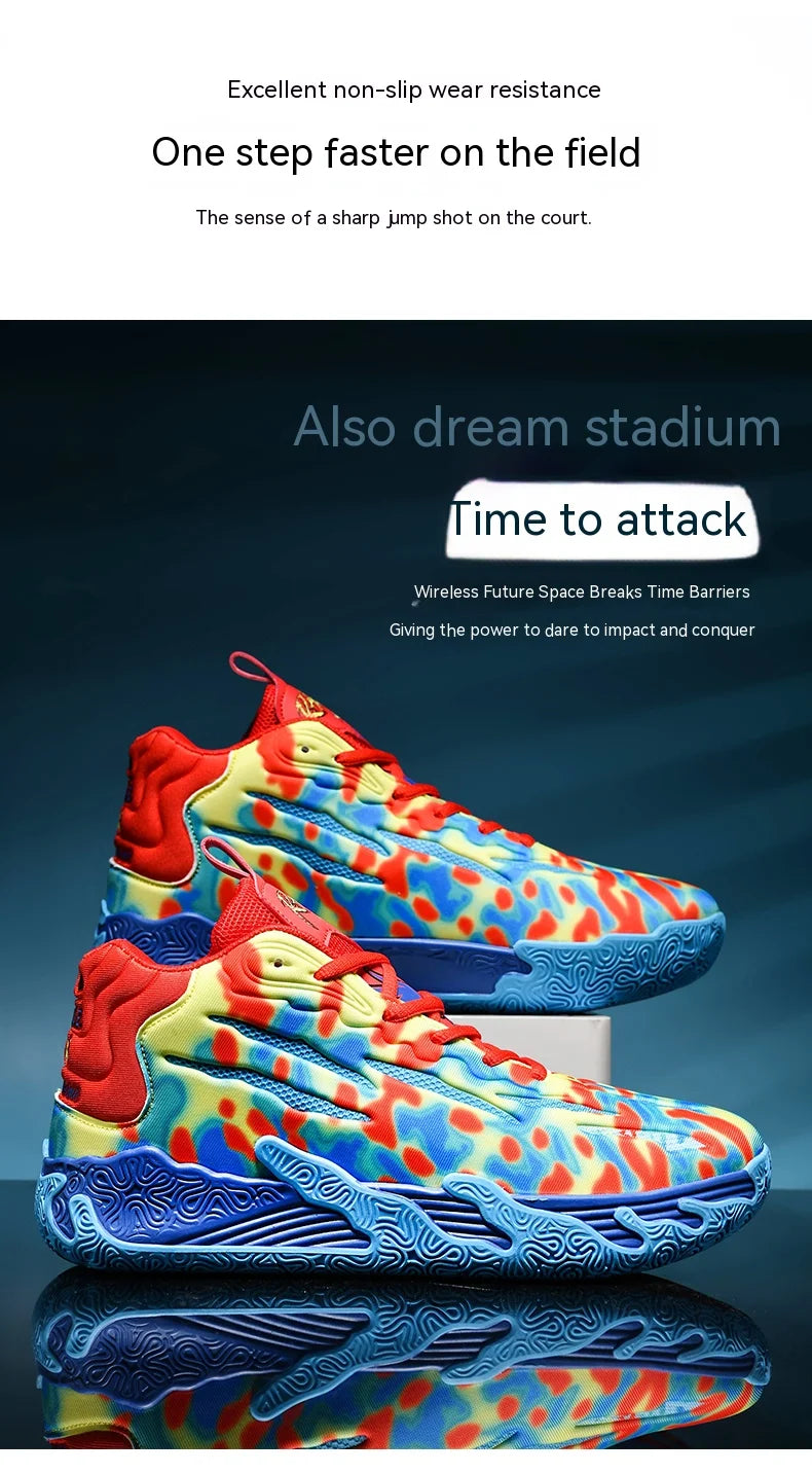 Three Ball Three Generation Lamelo Ball MB.01 Basketball Shoes Men's Actual Combat Cushioned Low-Top Sneakers Cushioned Rebound