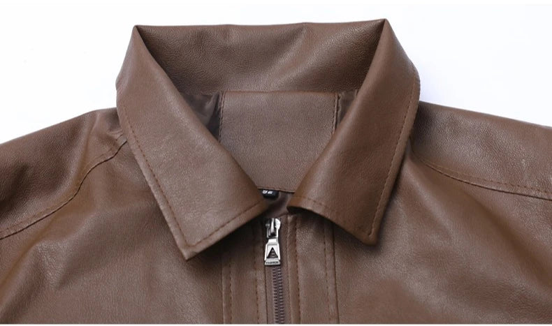 Loose Fit Leather Jacket: Comfortable, Versatile, and Flattering on Every Body Type Windproof and Waterproof Men's Jacket