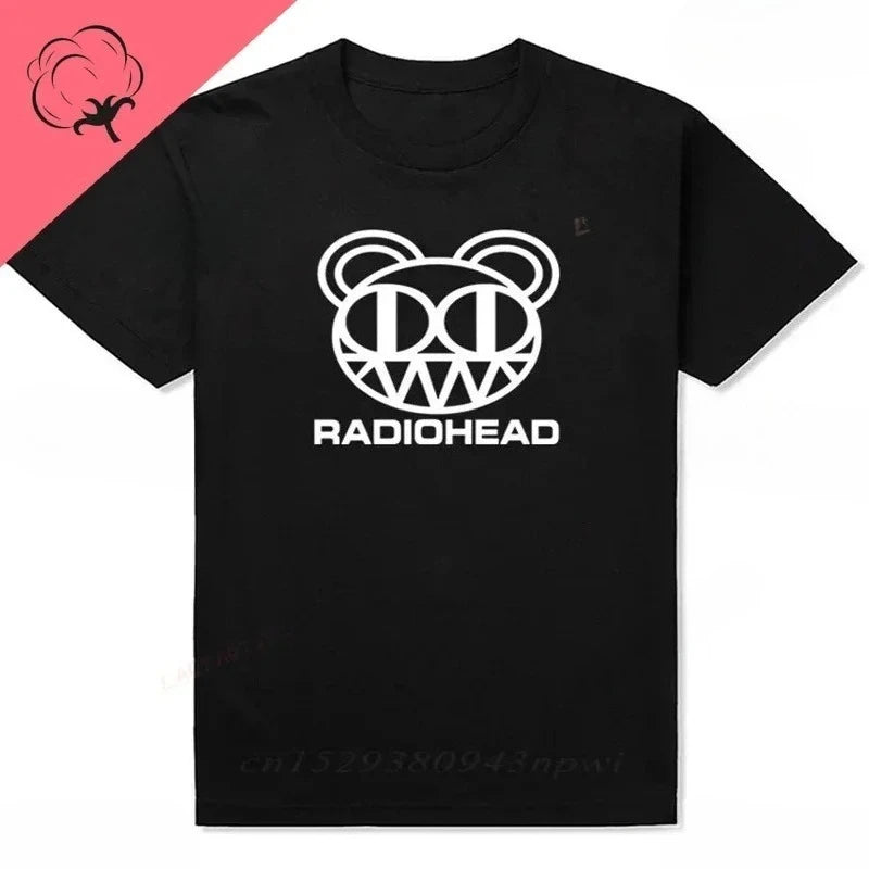 Radiohead T Shirt Men Vintage Classic Tees North America Tour Rock Boy women's tshirt Camisetas Hombre Hip Hop Street casual Top
