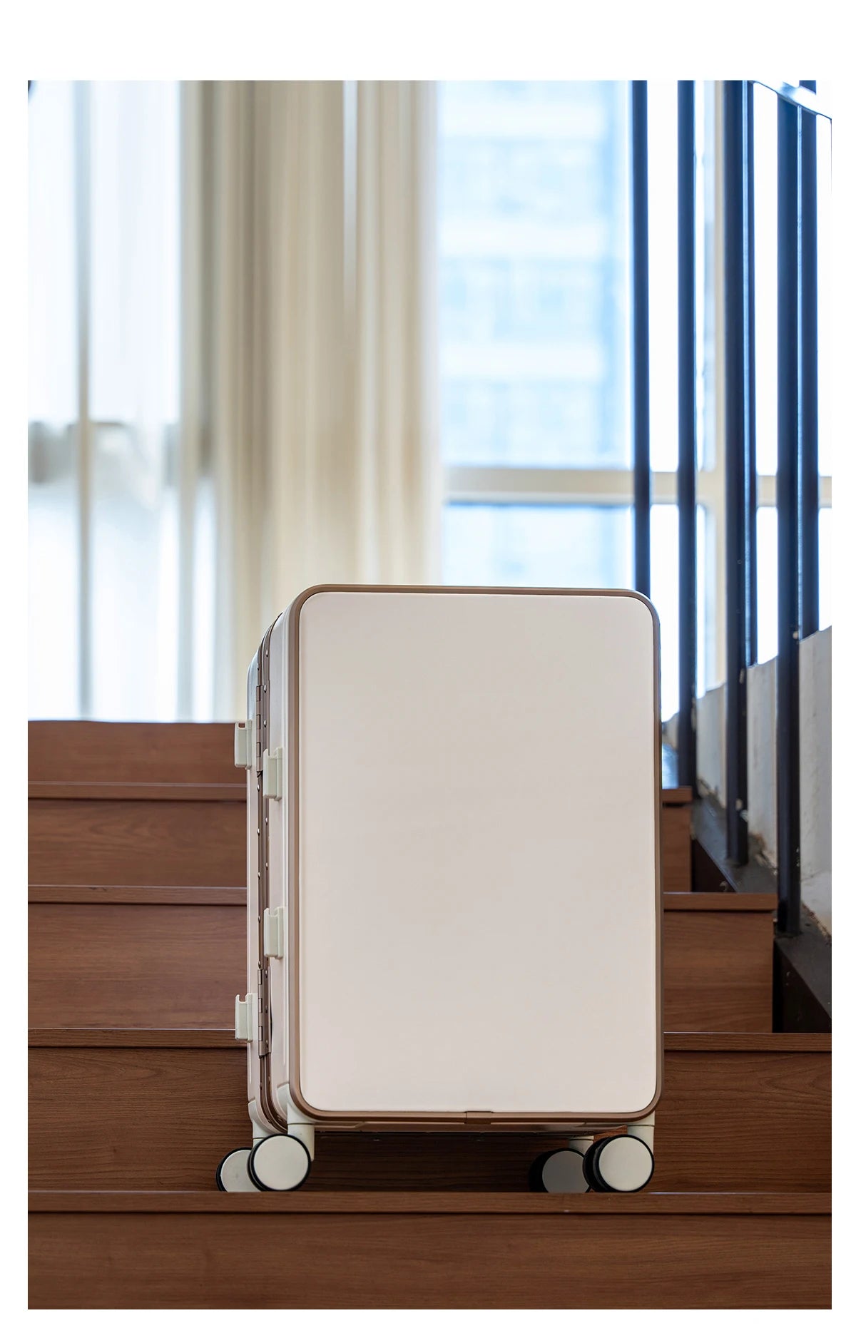 Gilding Aluminum Frame Suitcase Thickened PC Multifunctional 20 inch Boarding box Morandi Color Series 24/ 26 inch Trolley Case