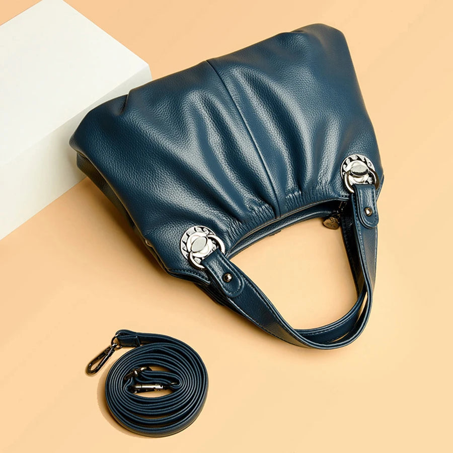 Fashion Lady Crossbody Bag Luxury Genuine Leather  Trend Women Shoulder Bags High Quality Vintage Large Capacity Handbag Bolsos