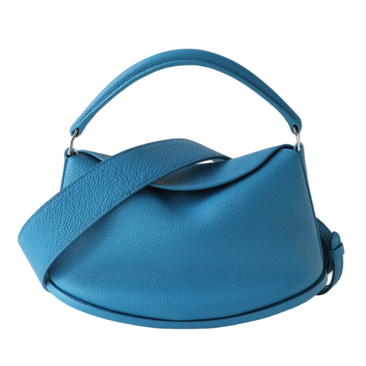 Spring Summer Full Grain Leather Women's Hobo Bag, Minimalist Lazy 3 Way Shoulder Crossbody Handbag, Daily Commute Tote