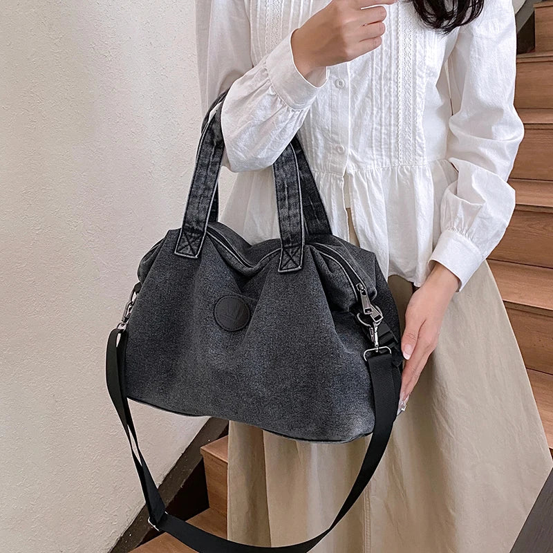 Fashion Big Denim Handbag Women Bag Lady Shoulder Messenger Bags Jeans Luxury Female Large Capacity Travel Tote bags