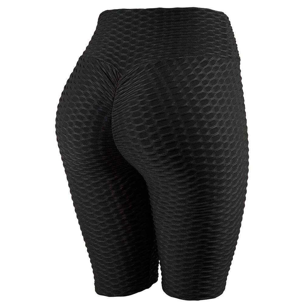 Sports Yoga Shorts High Waist Fitness Pants Exercise Breathable Wear For Women Peach Buttocks Hip Lifting Jogging Safety Shorts