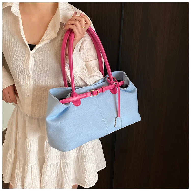 2026 High Quality Fashionable Versatile Commuting Handbag Simple Casual Large Capacity Single Armpit Shoulder Bag for Women