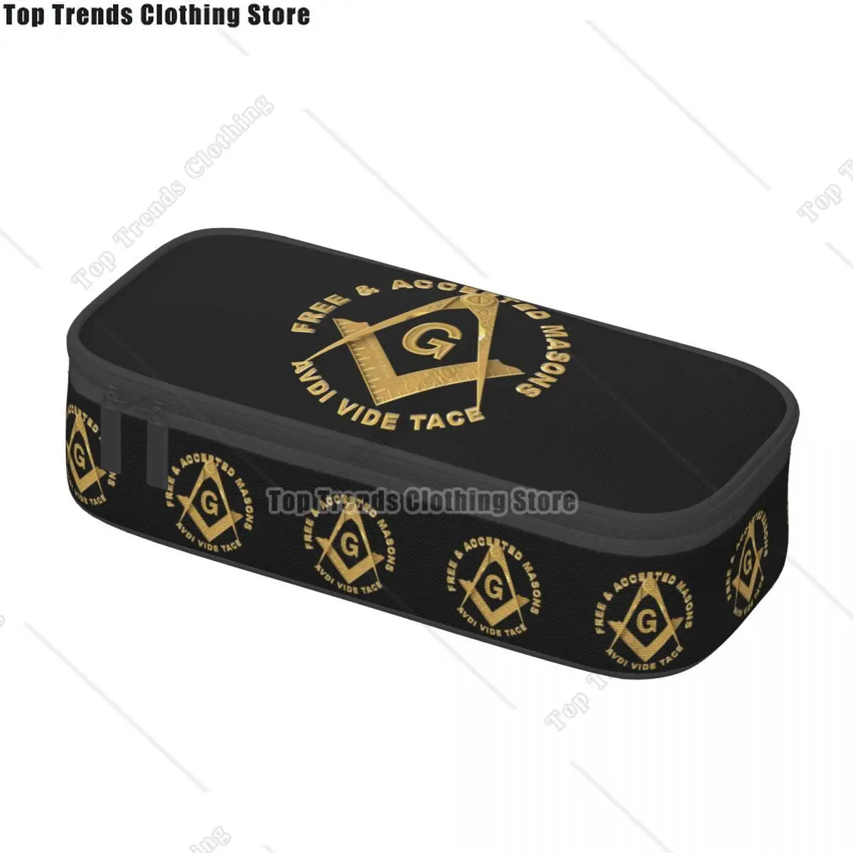 Kawaii Masons Masonic Freemason Pencil Cases for Girl Boy Big Capacity Mason Freemasonry Pencil Pouch Stationery