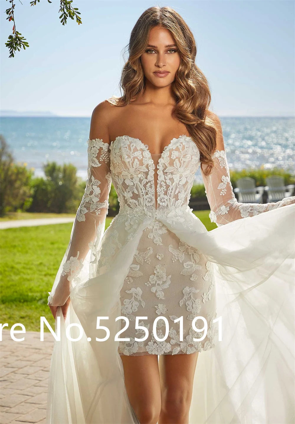 Popular Sweetheart Full Lace Short Shearth Wedding Dresses With Detachablt Train 2 In 1 Bridal Grown 2024 Rode De Morrie