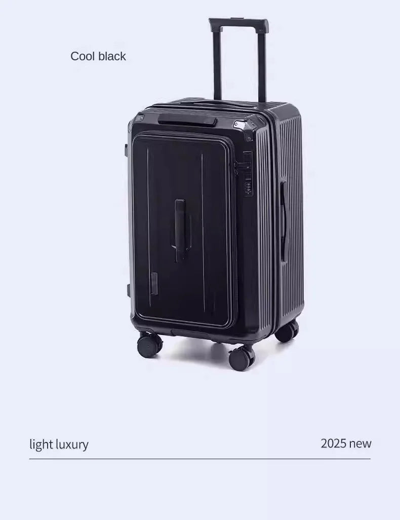 Large Size Expandable Suitcase 32/34 inch Side Opening Travel Luggage Large Capacity Check-in Box with Brake 5 Wheels Trolley Ca