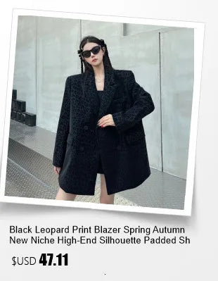 Cardigan Jacket For Women Red Metal Button Palace-Style American High-Street Denim Black Jean New Short Korean Chic Coats Black