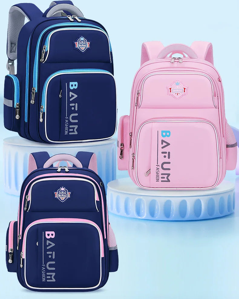 2025 New Design Large Capacity Ergonomic Teen School Backpack Waterproof Lightweight Spine Protection for Grades 1-3-6 Students