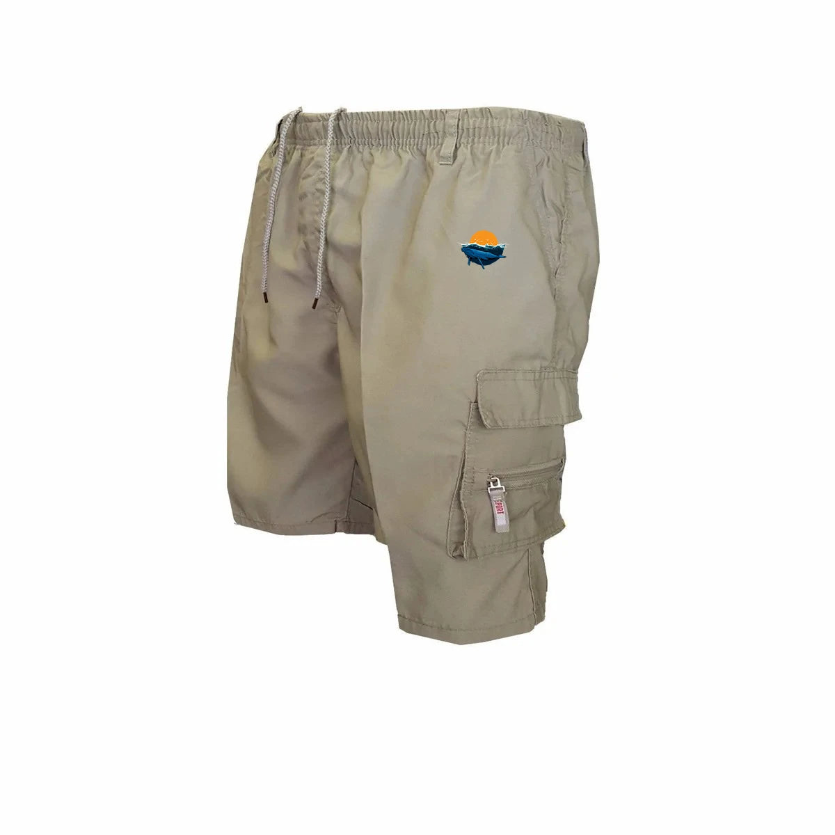 Summer Men's Casual Multi-Pocket Outdoor Sports Fitness Shorts Loose Fit High Waist Straight Leg Workwear Shorts
