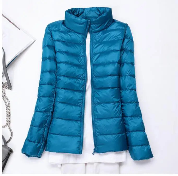 90% Ultralight Duck Down Jacket Women's Winter Hooded Short Slim Fit Down Jacket 2024 Fall/Winter Women's Down Jacket