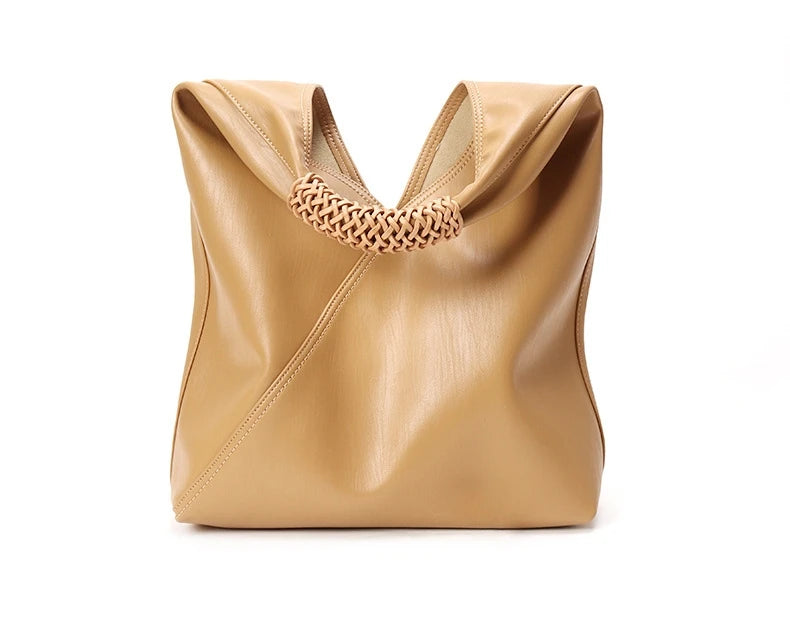 YANATARI Female Genuine Leather Bag Large Capacity Handbags Shoulder Bag Big Tote Bags for Women Shopping Bag Large Luxury Bag