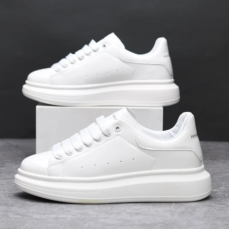 Classic white casual men's and women's shoes non-slip lightweight tennis walking shoes men's outdoor running shoes