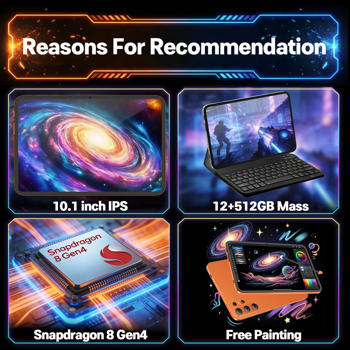 2026 Global Version Original MI Tablets S26 Ultra Android 15 12GB+512GB 10000mAh 5G Dual SIM Card WiFi GPS 10.1" HD 4K Mi Tablet