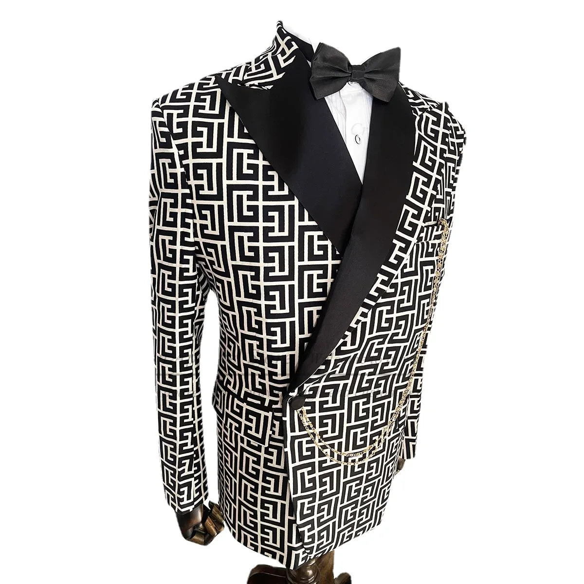 Plaid Suits for Men Slim Fit 2 Pieces Luxury Wedding Tuxedo Formal Prom Italian Fashion Single Button Blazer with Pants Set
