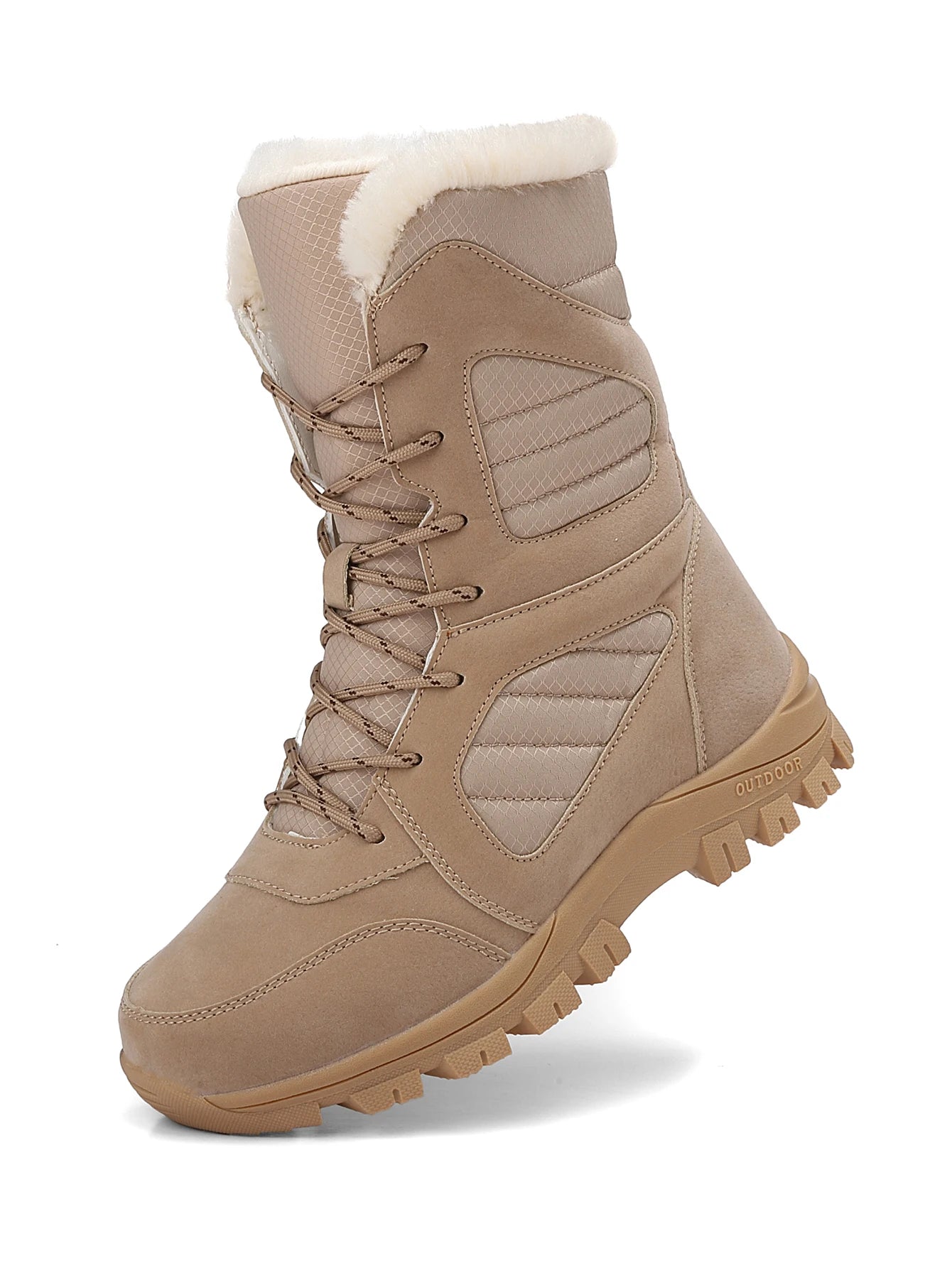 Snow Boots for Couples, 2025 Winter New Style, Fleece-Lined, Thickened, Warm, Thick-Soled, Height-Increasing Short Boots