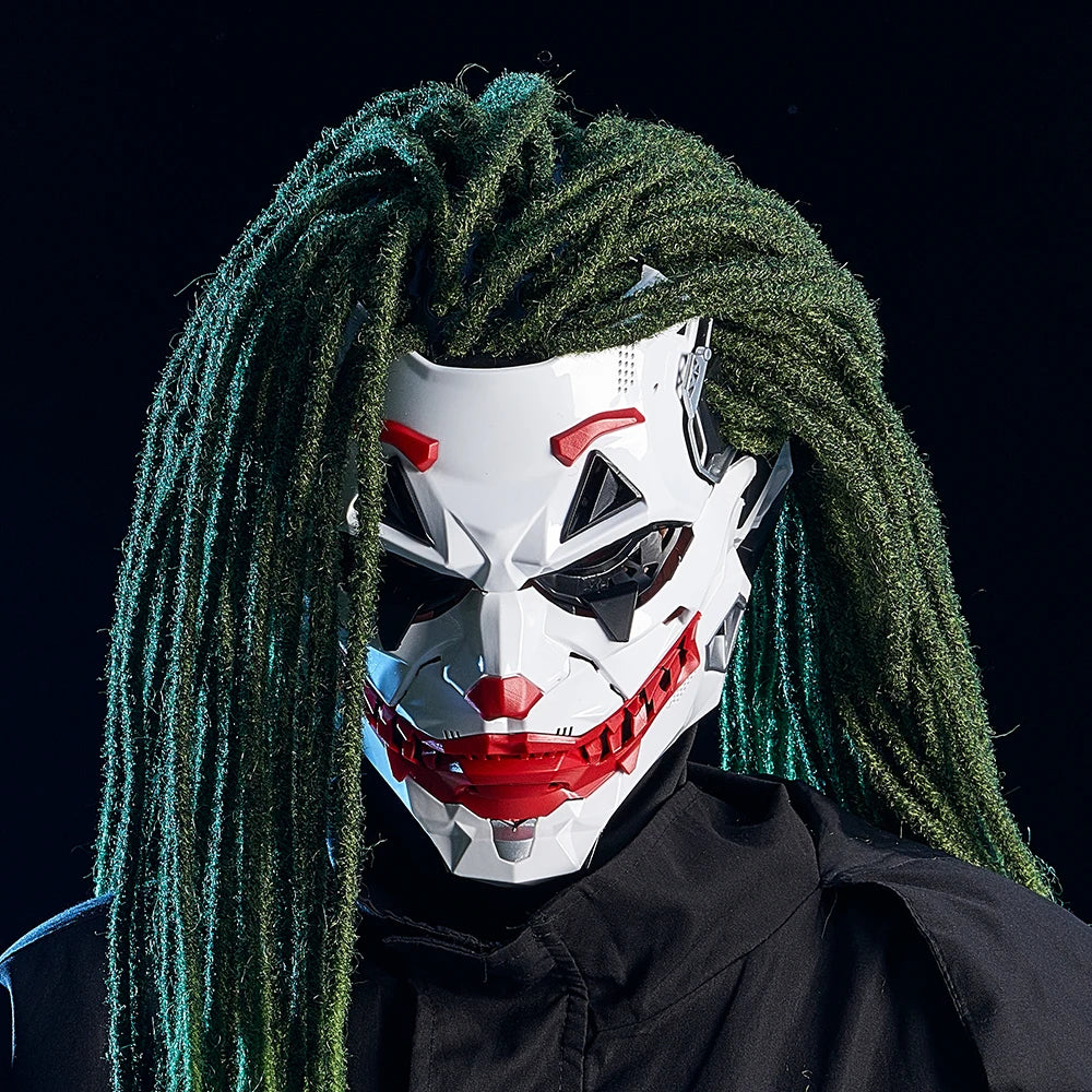 Cyberpunk Masks Clown Braids 2d Cosplay Resin Custom Products Halloween Anime Role-Playing Props And Gifts Toys