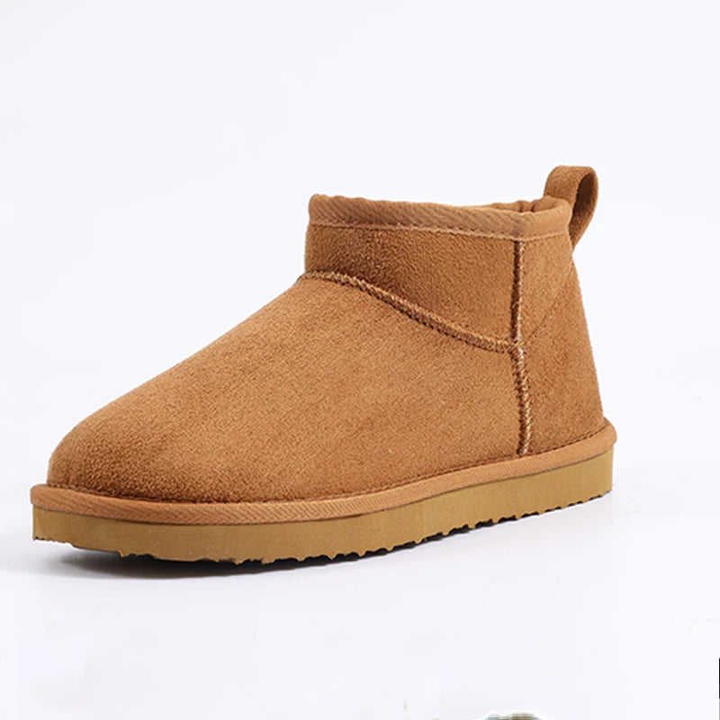 Comwarm Winter Fuzzy Snow Boots Women Fashion Brand Plush Short Ankle Boots Indoor Cotton Women Shoes Fur Home Women Mini Boots