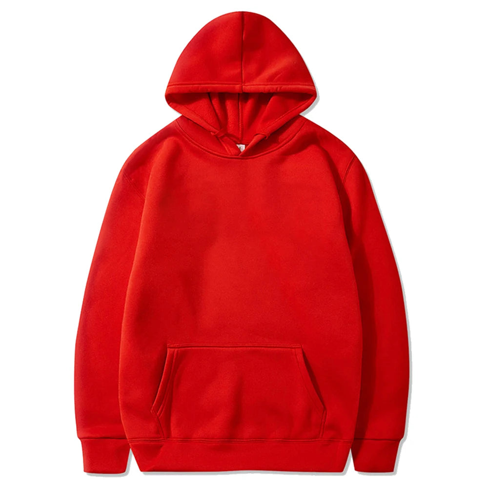 Spring Autumn Fashion Men's Women's Hoodie Casual Hoodies Pullovers Sweatshirts Men's Top Solid Color Hoodies Sweatshirt Male