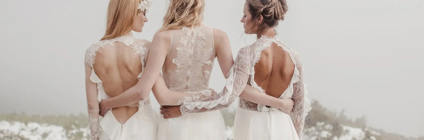 LORIE Lace Mermaid Wedding Dresses for Women Long Sleeve High Neck Bridal Gown Mermaid Bride Dress Customized Formal Club Dress