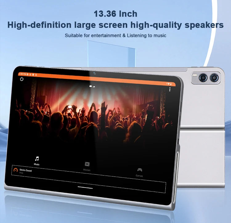 2026new 13.36" Android 16 Tablet Octa Core 1200x1920 FHD Multimedia Pad with 6 Hi-Fi Box Stereo Speakers Educational Professiona
