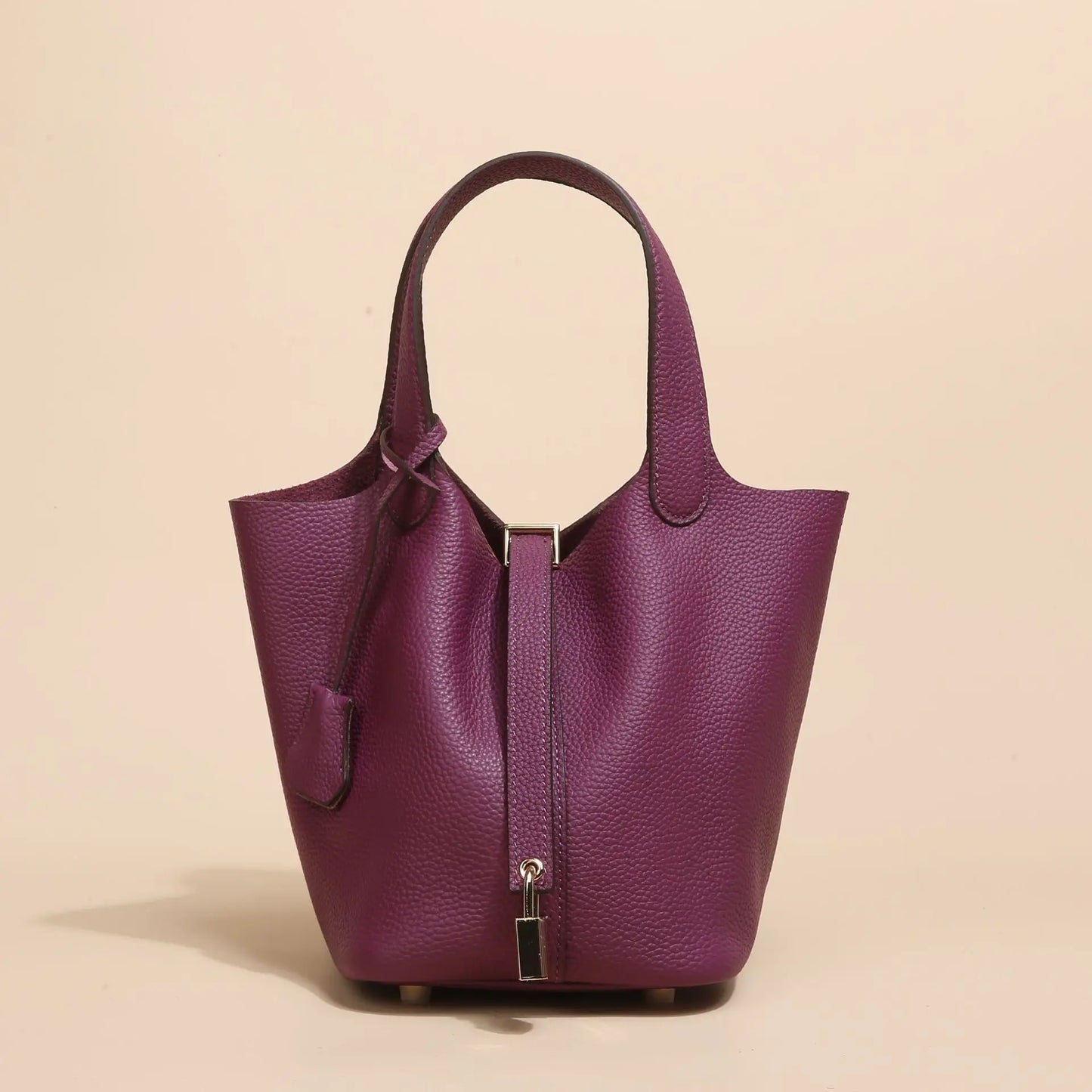 Fashion Classic Womens Bucket Bags Leather Lady Hand Bags High Quality Genuine Leather Luxury Ladies Top Handle Handbags