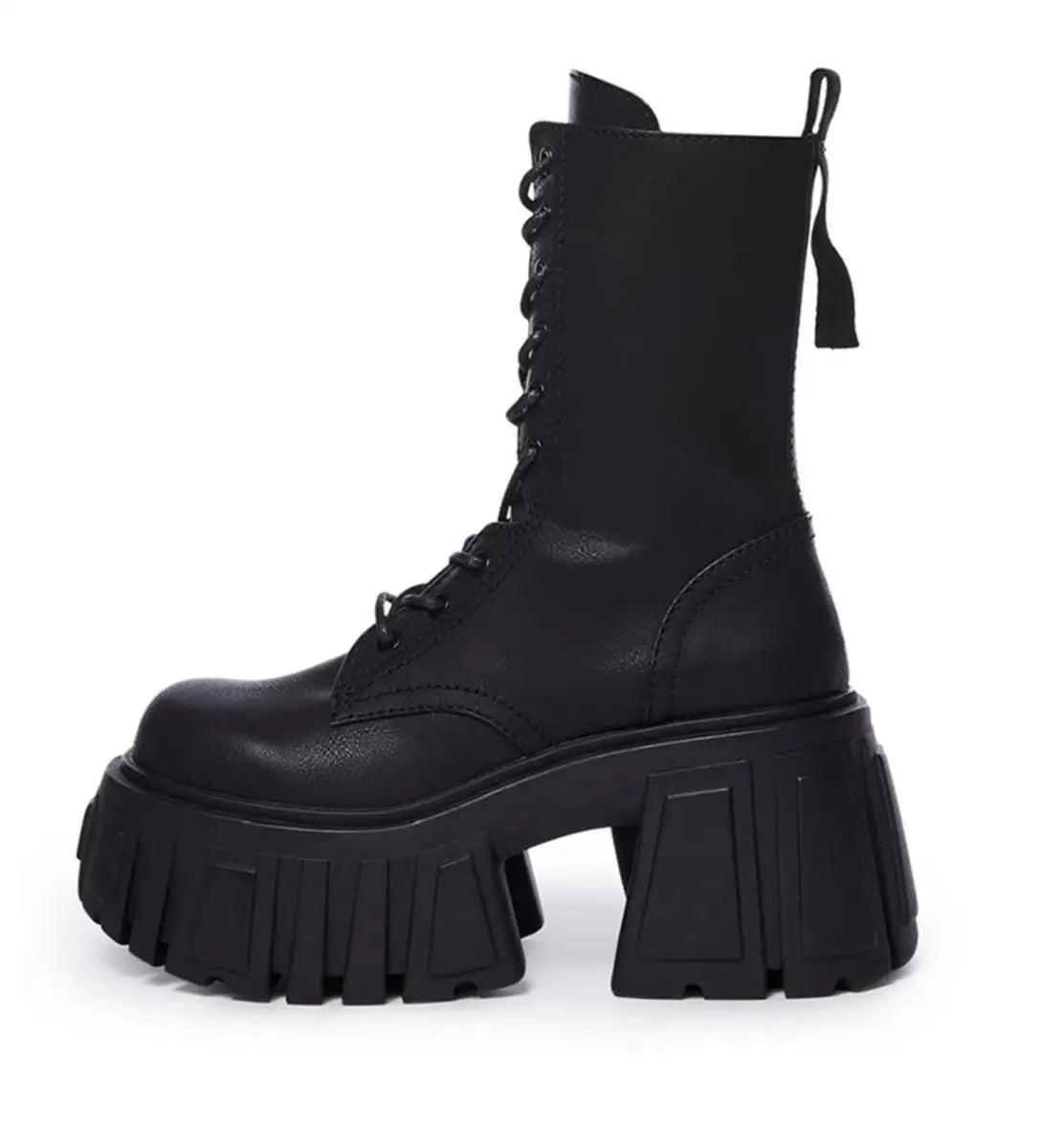 2025 New Women Super High 10cm Shoes Woman Thick-Soled British Style Punk Fashion Platform Thigh High Boots Chunky Heel Pumps