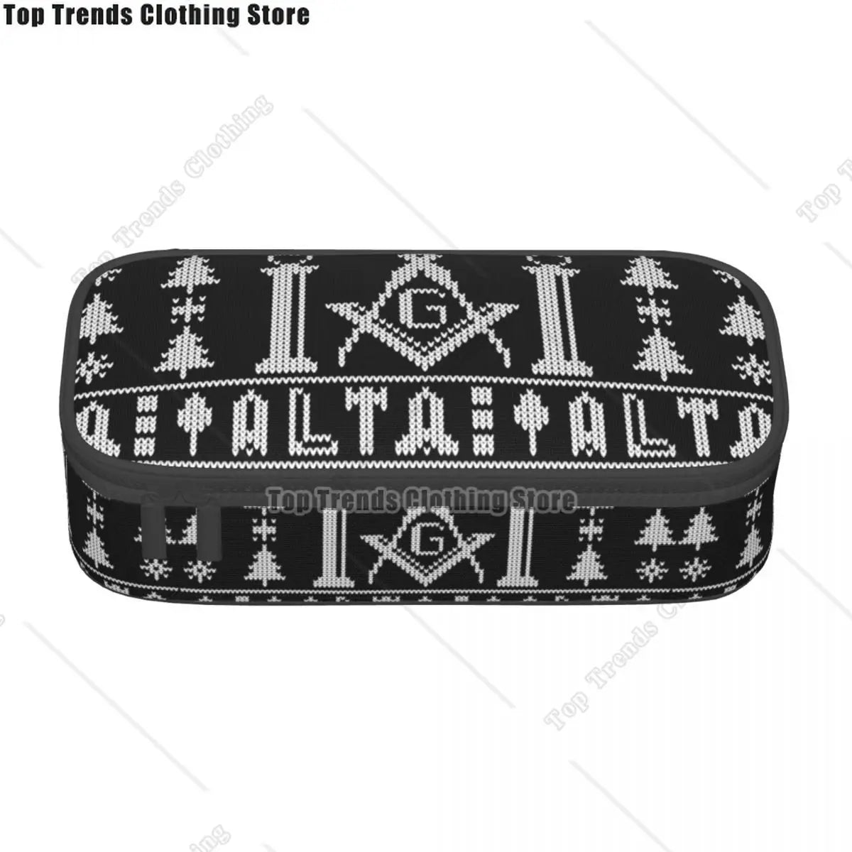 Kawaii Masons Masonic Freemason Pencil Cases for Girl Boy Big Capacity Mason Freemasonry Pencil Pouch Stationery