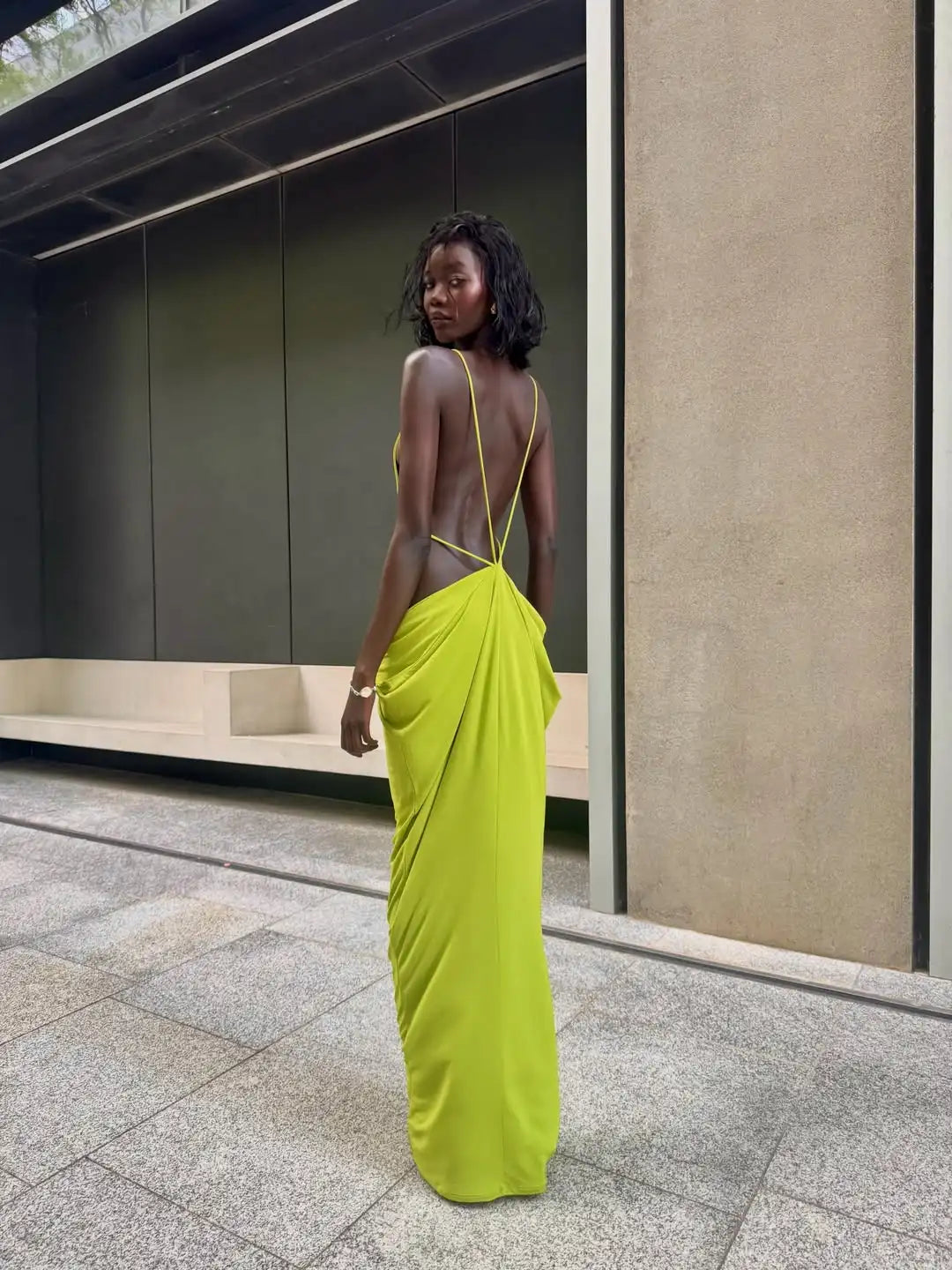 Women Sexy Soilid Hollow-out Maxi Dress Fashion Sleeveless Backless Pleated Slim Female Dresses Summer 2026 Party Evening Robe