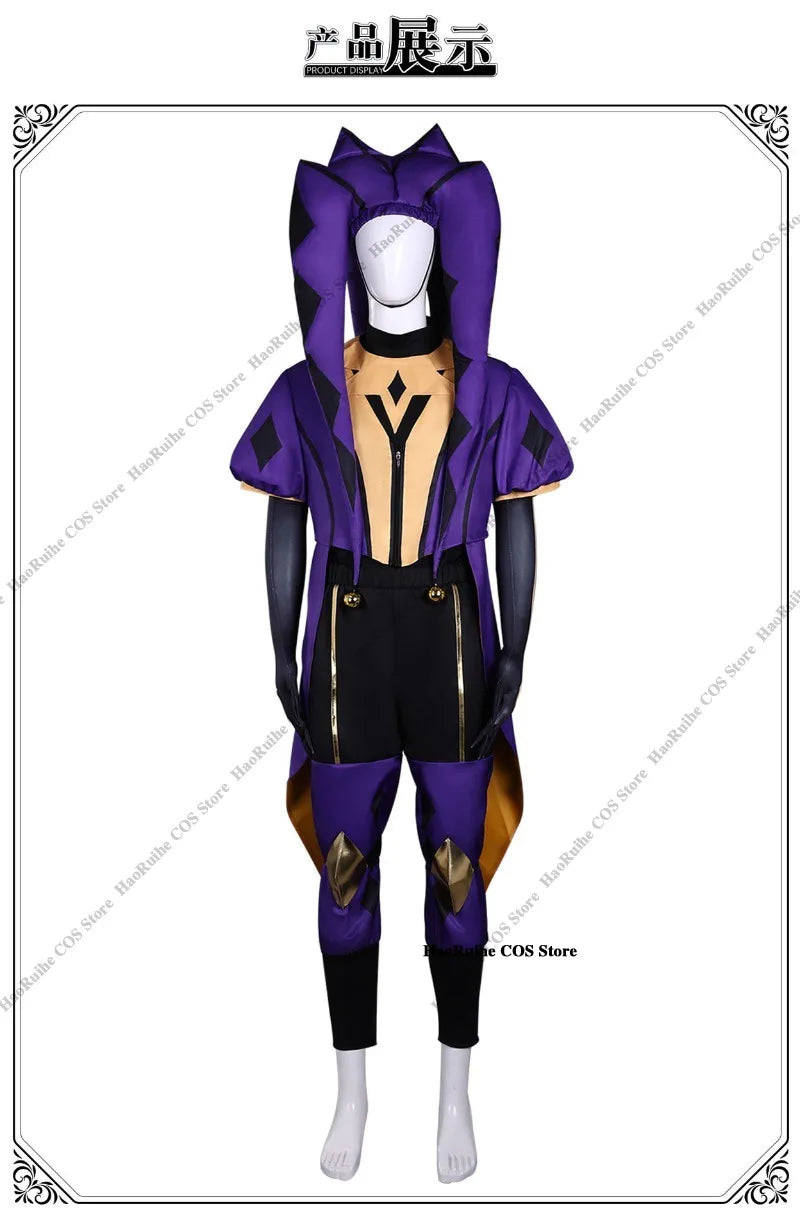 Hot The Freak Circus Pierrot Jester Harlequin Cosplay Costume Adult Clown Top Pant Wigs Joker Uniform Halloween Costume Carnival