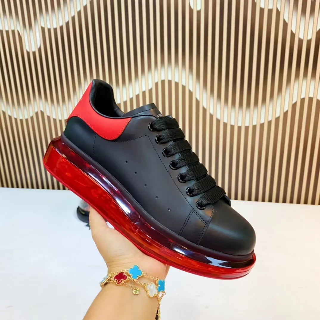 Handcrafted Leather Casual Sneakers Man Platform Trainers Unisex Originality Flat Loafers Men's Footwear