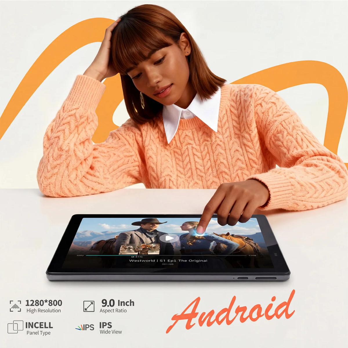 2026 New 9 Inch I17 Android Kids' Tablet Octa Core 4GB RAM 64GB ROM, WiFi, 6000mAh Battery, Dual Camera, Google Tablet PC