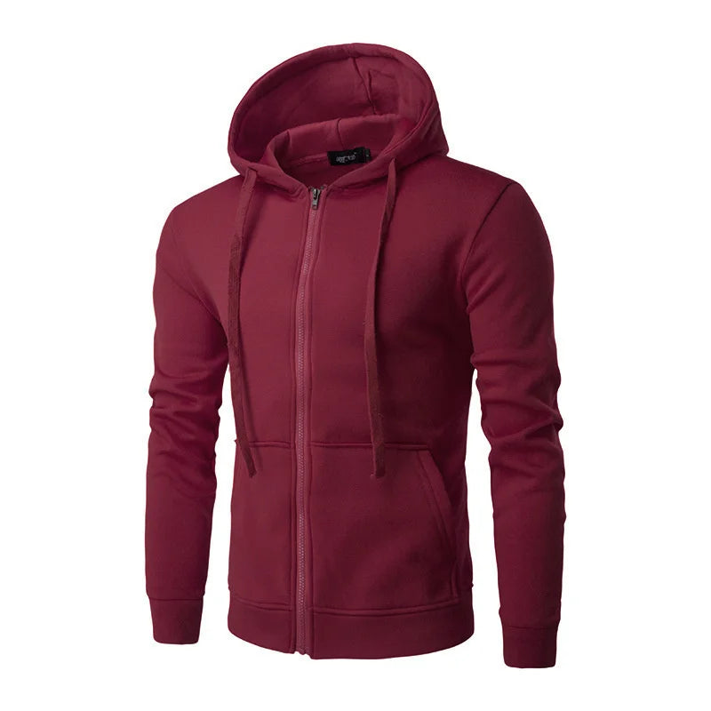 spring autumn Men Sweatshirts Long Sleeve Hoodie Zipper cardigan Male/woman Hoodies Sweatshirt Slim Fit Hoodie Male Clothing